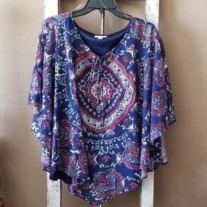 Poncho style shirt
